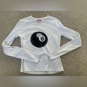 Edikted Long Sleeve Shirt with 8 Ball Design